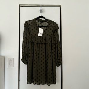 NEW !!! Zara dress / size S / Green